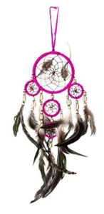 50cm x 11cm Dreamcatcher Traumfänger Pink Muschel Kauri Kinder Deko Schlafzimmer - Bild 1 von 1
