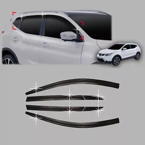 Smoked Door Visor For 2014-2017 Nissan Qashqai - Picture 1 of 2