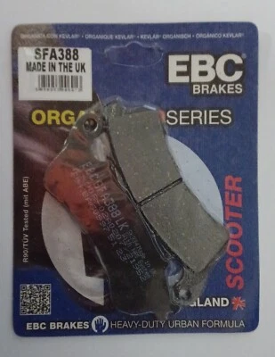 EBC Organique Avant Plaquettes Disque de Frein Pour Honda SWT400/FJS400 (2009 À - Image 1 of 4