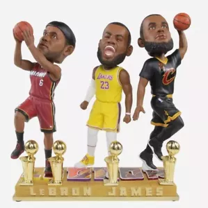Foco LeBron James Los Angeles Lakers Miami Heat Cleveland 4x Champion Bobblehead - Picture 1 of 1