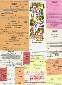 Railway tickets Norway various state and private company issues used and unused - Picture 1 of 1