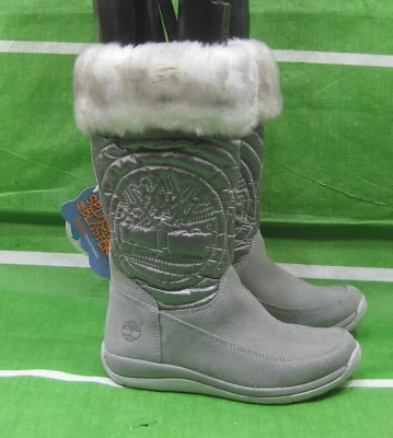 NEW Timberland Holly berry Gray suede tall winter boot  GIRL  12.5 - Image 1 of 4