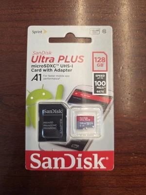 Tarjeta de memoria SanDisk 128 GB Ultra microSDXC UHS-I 100 MB/S - SDSDQUA-128G-AP35A Foto 1 de 2