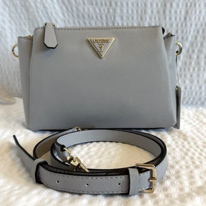 GUESS Noelle triple compartment faux-leather small crossbody bag - Lavender grey - Picture 1 of 13