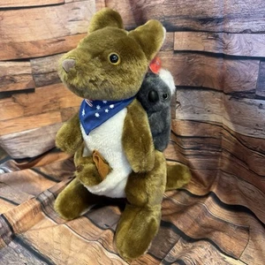 Kangaroo Plush With Baby Joey & Koala Stuffed Animal 10" Cuddles From Australia - Picture 1 of 9