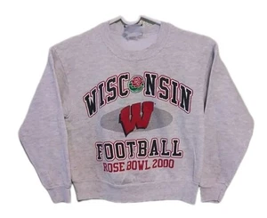 Vintage kids Wisconsin Football Roseball 2000 Size Small Made in U.S.A Used As-I - Picture 1 of 7