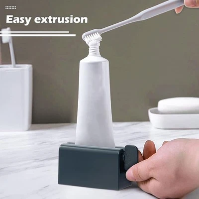 Creative 牙膏挤压器奶油分配器，带旋转手柄 （1 对黑白 + 宽） — 第 1/4 张图片