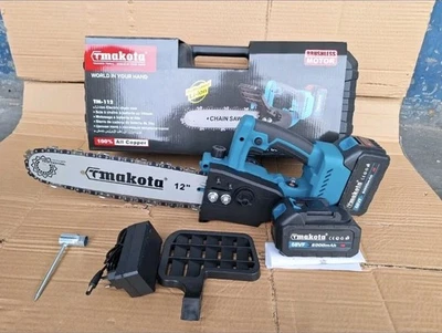 TMAKOTA Motosega a Batteria 12 Mini Motosega Completa 2 batterie 21V 6000 mAh 12 Pollici
