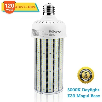 480V 120W Led Corn Light Bulb Replacement 600W HID HPS CFL Metal Halide Blubs - Image 1 of 4