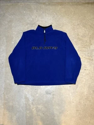Old Navy Pullover Hombre Talla XL AZUL REAL 1/4 Cremallera Chaqueta Polar Años 90’s Vintage Foto 1 de 4