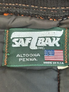 Saftbak Hunting Vest Blaze Orange Camo Mens Large Full Zip Vintage Made In USA - Picture 1 of 20