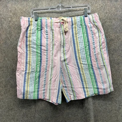 Pantalones Cortos Polo Ralph Lauren Para Hombre XXL Rosa Chino Cordón Relajado Madrás Cuadros Foto 1 de 4
