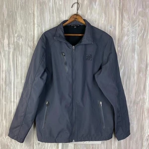 Home Depot Employee Jacket Coat Uniform Mens Size M Gray Zip Pockets Fleece Work - Picture 1 of 10