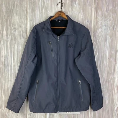 Home Depot Employee Jacket Coat Uniform Mens Size M Gray Zip Pockets Fleece Work - Image 1 of 4