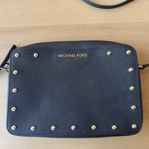 Umhängetasche Damen Michael Kors Nieten Saffiano Leder Schwarz - Bild 1 von 20