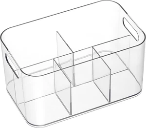 5-Fach Klar Kunststoff Eimer - Geteilter Kunstbedarf, Kosmetik Make-up Caddy oder - Bild 1 von 12