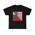 Lithuanian American Flag Unisex Tee Shirt | Lithuania Tshirt