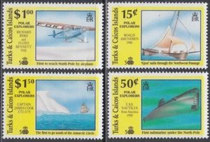 TURKS & CAICOS Sc # 885-6,8,90 Estampillada sin montar o nunca montada viajes de descubrimiento (ver descripción) - Imagen 1 de 1