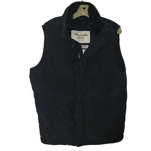 Abercrombie & Fitch Summit Rock Weste Schwarz Baumwolle/Nylon Herren L Vintage - Bild 1 von 7