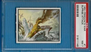 1950 Topps "Freedom's War" #1 Surprise Attack Psa 7 - Picture 1 of 2