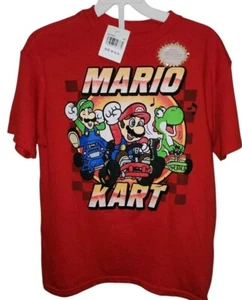 Mario Kart Boy's Med10/12 Graphic T-shirt Nintendo Streetwear Casual Gamer NWT - Picture 1 of 7
