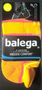 Balega Hidden Comfort No Show Tab S (Unisex) Citrus Color (Made in Turkey) - Picture 1 of 2