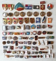 Set of 100pcs. Pin Badge Space Travel Gagarin Astronauts of Soviet Union USSR 