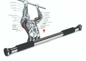 Vector X Pull Up Gym Bar Adjustable 74-98 cm Upper Body Exercise Equipment Home  - Picture 1 of 3