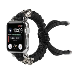 Cord Nylon For Apple Watch Series Ultra 9 8 7 Braided Skull 38/42/45/49mm Strap - Picture 1 of 16