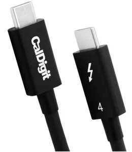 CalDigit Thunderbolt 4 Intel Certified 40Gbps 100W USB 4 Type C 6.5ft 2m Cable - Picture 1 of 10