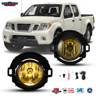 Fog Lights For 2010-2019 Nissan Frontier Driving Bumper Pair Lamps Yellow Lens