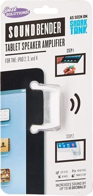 WHITE-SoundBender  Easy-Fit Magnetic Sound Amplifier for iPad 2, iPad 3 and iPad - Image 1 of 3
