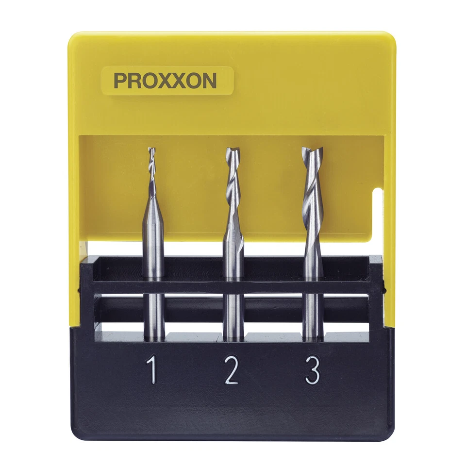 Proxxon - Vollhartmetall-Schaftfräsersatz, 1 - 2 - 3 mm (3-teilig) - 27116 - Bild 1 von 1