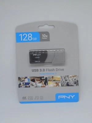 PNY 128GB Turbo Attache 3 USB 3.0 (P-FD128TBOP-GE) - Image 1 of 2