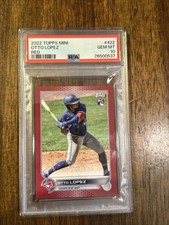 2022 Topps Otto Lopez Mini /5 Blue Jays RC Rare #212 PSA 10