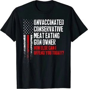 NUEVO LIMITADO Conservador Carne Sin Vacunar Pistola Propietario Camiseta - Imagen 1 de 5