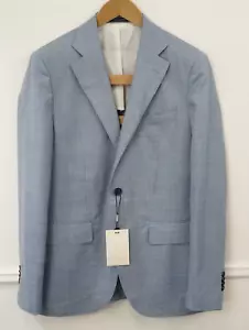 Blazer La Spalla Azul De Lana Vitale Barberis Para Hombre Talla EU48 UK/US38 - Imagen 1 de 8