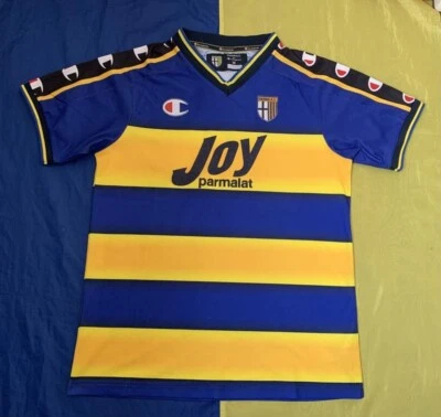 PARMA AC 2001-2002 HOME FOOTBALL SHIRT SOCCER JERSEY CHAMPION Sz.M - Image 1 of 4