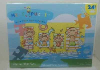 Meet Puzzi more than just a puzzle Fun in the sun Geometric shapes 24 Pieces - Image 1 of 4
