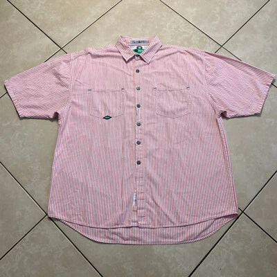 Camiseta De Colección Quicksilver Agua Salada Denim Rosa Rayas Abotonada XL DE COLECCIÓN QSD Foto 1 de 4