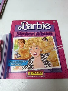 1989 Barbie Sticker Album Panini With Insert Still Attached+ 17 packs of sticker - Picture 1 of 4