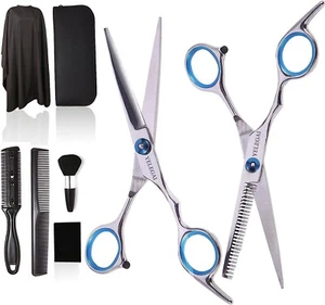 Kit De Barberia Profesional Con Tijeras Y Capa Para El Cabello Pelo Nabajas - Bild 1 von 13