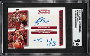 Trae Young Auto Buddy Hield DUAL SGC 9 2019-20 Contenders Draft Autograph OSU - Picture 1 of 2