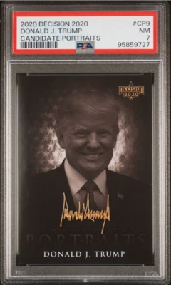 2020 DECISION 2020 CANDIDATE PORTRAITS CP9 DONALD J. TRUMP PSA 7 - Image 1 of 2