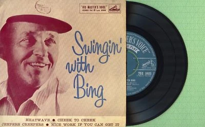 BING CROSBY / Swingin' With His Master's Voice 7EG8405 Press England 1958 EP VG+ - Image 1 of 4