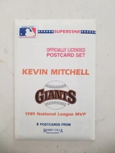 JUEGO DE POSTALES BARRY COLLA 1989 KEVIN MITCHELL GIGANTES DE SAN FRANCISCO - Imagen 1 de 2