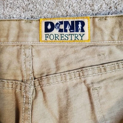 DCNR Forest Service Khaki Jean Cargo Pants 38x30 Work Wear Worn - Image 1 of 4