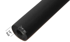 (10 PCS) HVAC Pipe Rubber Insulation 1/4" ID x 3/8" Wall Thickness  x 6 Feet - Picture 1 of 3