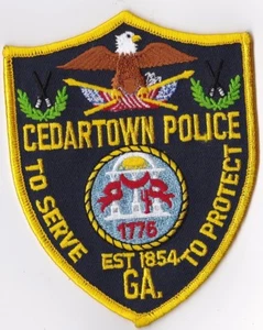 Cedartown GA Georgia Police Patch  - Picture 1 of 1