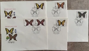 Russia USSR 1987 SC #5525-5529 Butterflies 5 FDC - Picture 1 of 1